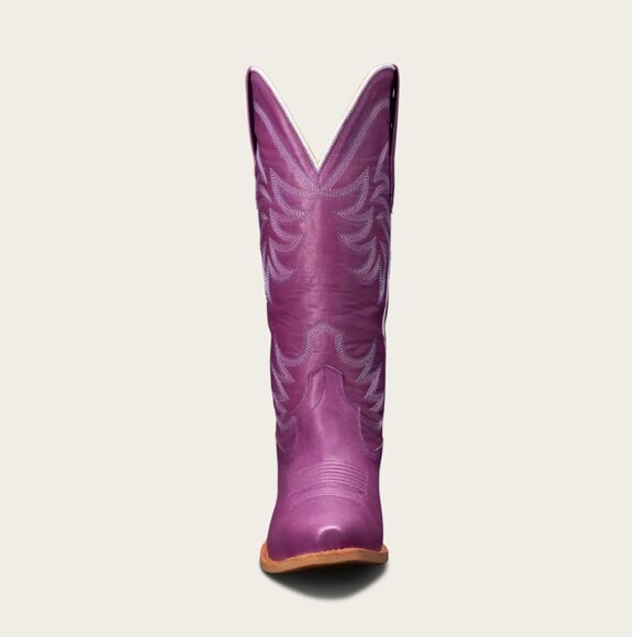 NIB Tecovas "The Annie" in Violet Purple Leather Tall Cowboy Boots for Cowgirls - Picture 9 of 11